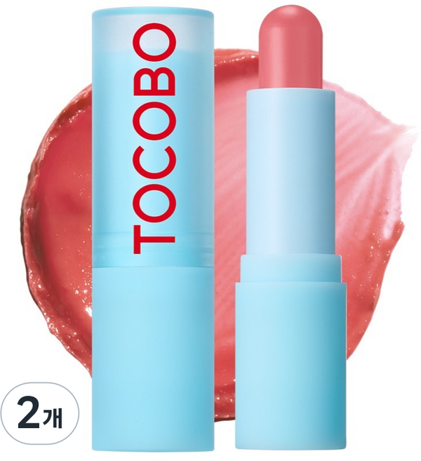 토코보 글래스 틴티드 립밤, 014 바닐라 피치, 3.5g, 2개