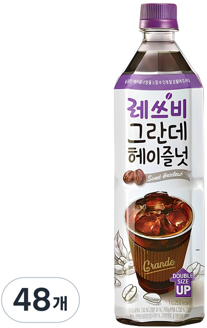 레쓰비 그란데 헤이즐넛, 1L, 48개