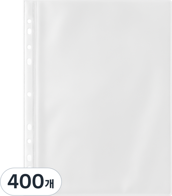 코멧 A4 클리어파일 리필속지 0.08mm, 400개, 1개입