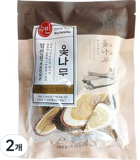 조은약초 수빈 옻나무, 120g, 2개