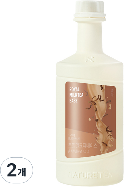 네이쳐티 로열 밀크티 베이스, 2개, 1.2kg