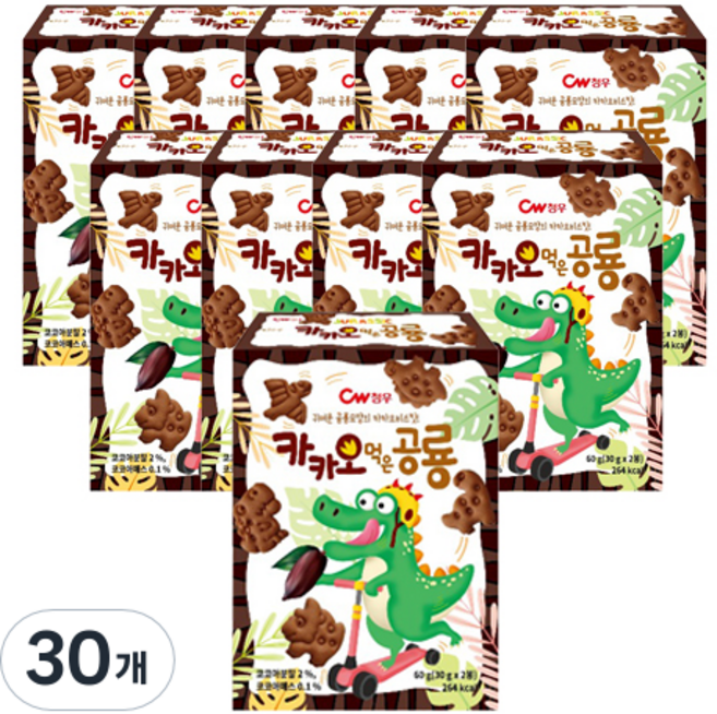청우 카카오 먹은 공룡, 60g, 30개