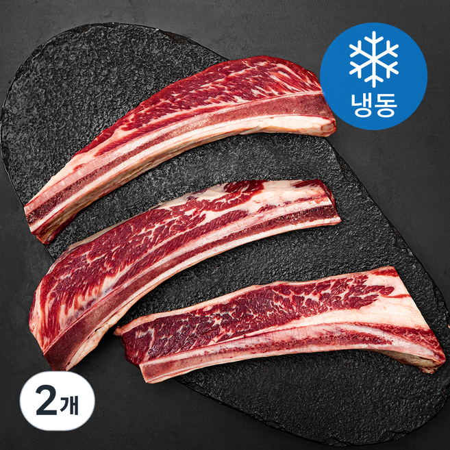 데일리이츠 MAUM 미국산 우대꽃갈비 초이스 구이용 (냉동), 1kg, 2개