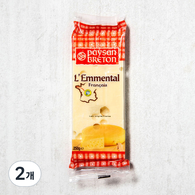 페이장브르통 에멘탈 포션 치즈, 250g, 1개입, 2개
