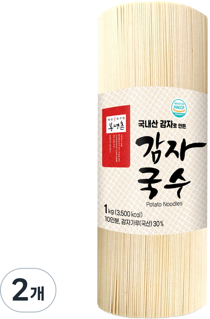 봉평촌 감자국수 롤타입, 1kg, 2개