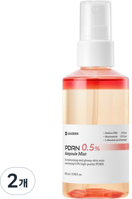 LEADERS 麗得姿 PDRN 0.5% 安瓶噴霧, 2個, 100ml