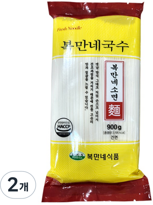 복만네 소면, 900g, 2개