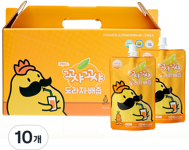 꼬샤꼬샤 도라지 배즙 스파우트형, 2.2L, 200개