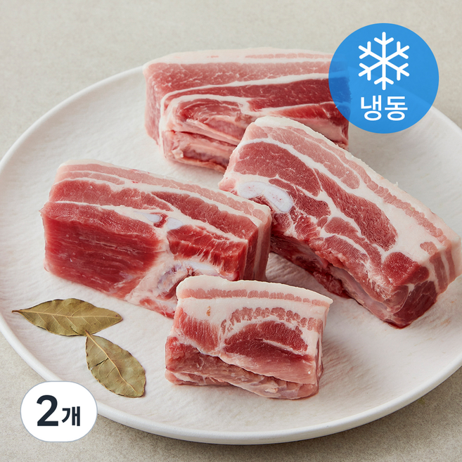 오스트리아산 MAUM 삼겹살 수육용 (냉동), 2개, 1kg