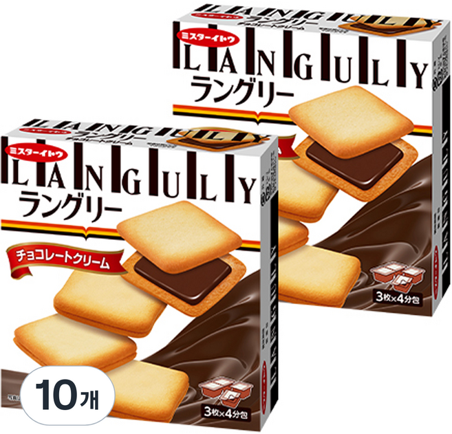 랑그리 초코 크림 샌드, 132g, 10개