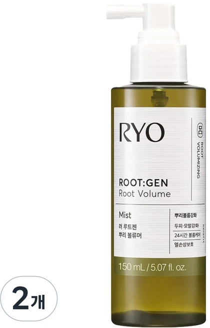 려 루트젠 뿌리볼류머, 150ml, 2개 - 쿠팡