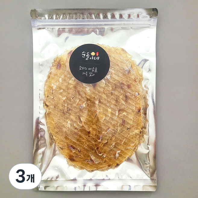 순돌이네 참쥐포 특대, 3개, 300g