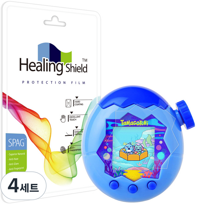 힐링쉴드 슈페리어 저반사 액정보호필름 2p 세트, 다마고치 파라다이스, 4세트