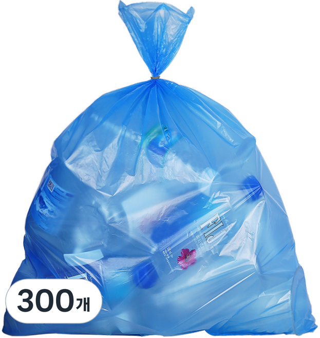 담다비닐 쓰레기봉투 청색 100매입, 80L, 3개