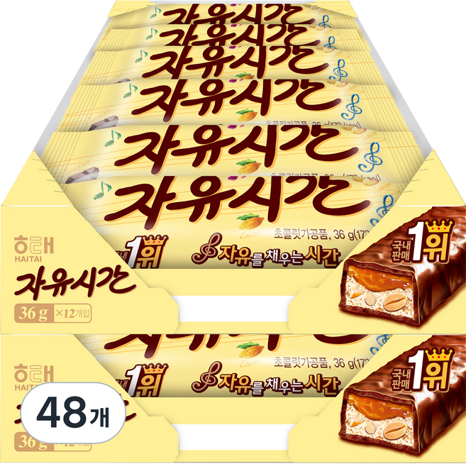 자유시간 리얼초코, 36g, 48개