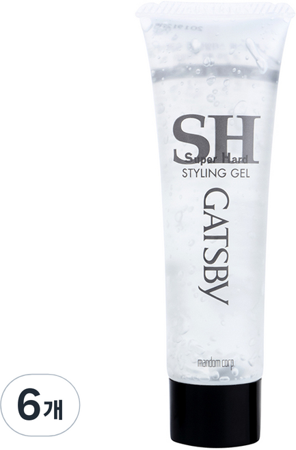 갸스비 스타일링 젤 슈퍼하드 핸디, 60g, 6개