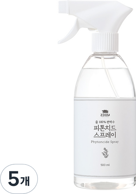 ZOOM 扁柏樹芬多精清淨噴霧, 500ml, 5瓶