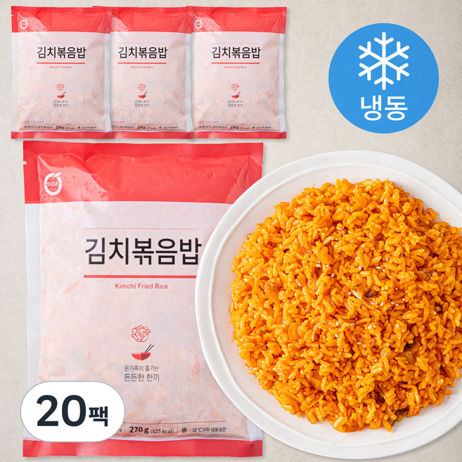 푸르온 김치 볶음밥 (냉동), 270g, 20개