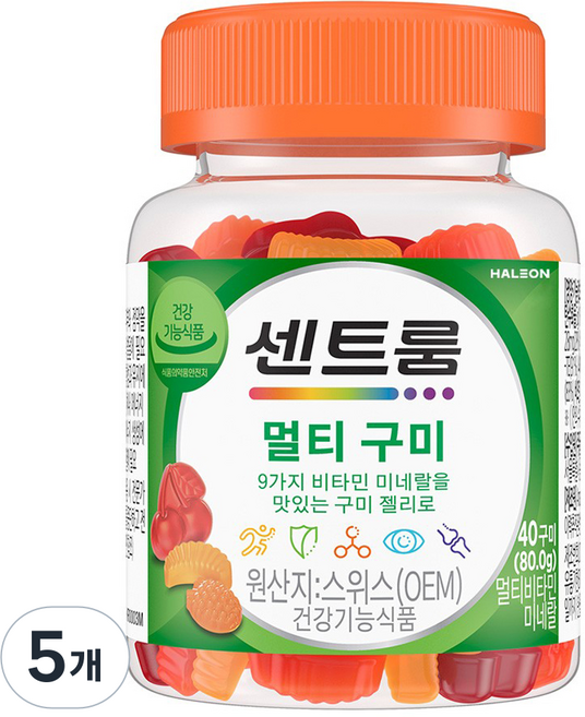 센트룸 멀티 구미 비타민, 40정, 5개