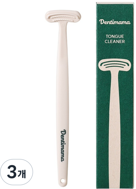 덴티마마 혀클리너 아이보리, 15g, 3개