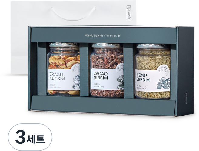 착한습관 슈퍼푸드 3종 선물세트 A + 쇼핑백, 3세트