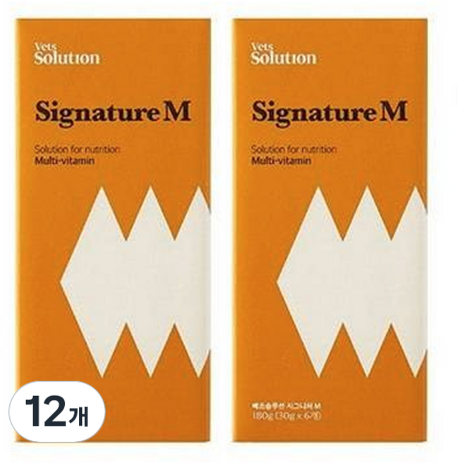 베츠솔루션 고양이 시그니처캔 M 6p, 멀티비타민, 180g, 12개