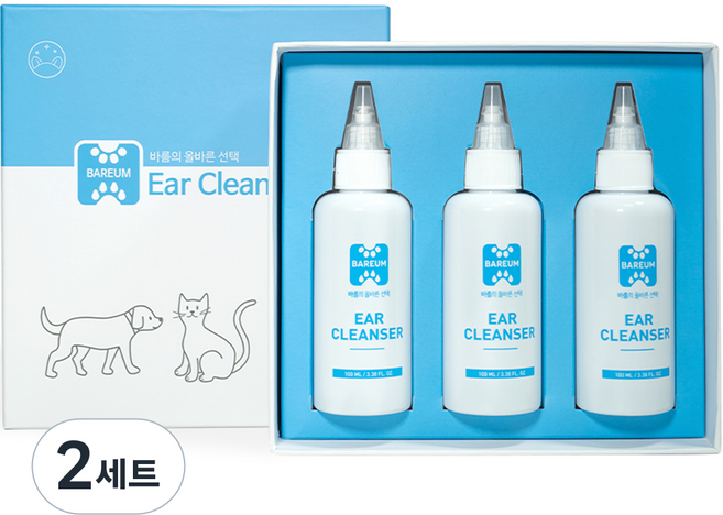 바름 귀세정제 3개, 300ml, 2세트