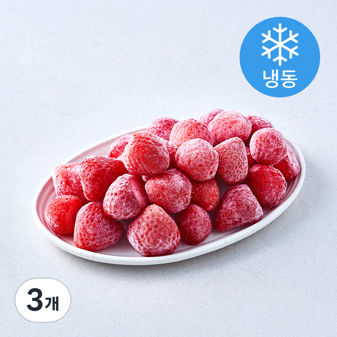 설감 딸기 (냉동), 3개, 550g