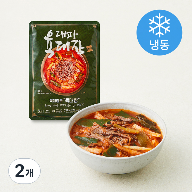육대장 대파 육대장 (냉동), 600g, 2개