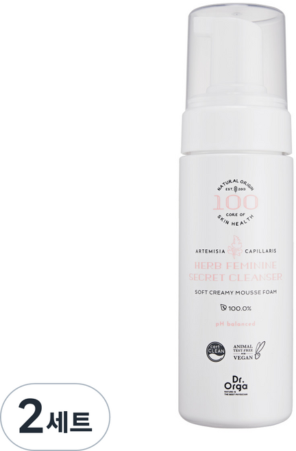 [비건라이프] 닥터올가 허브 페미닌 시크릿 클렌저, 150ml, 2개