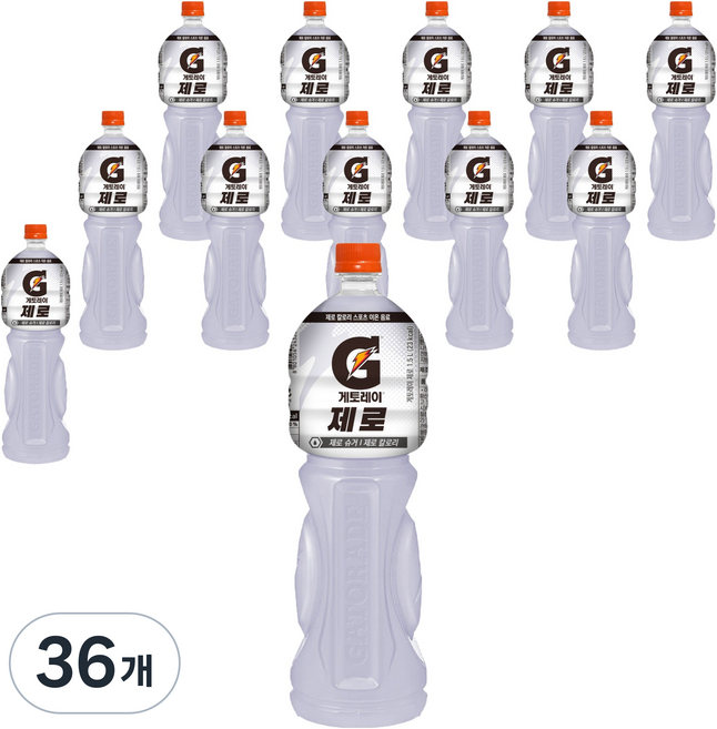 게토레이 제로, 1.5L, 36개