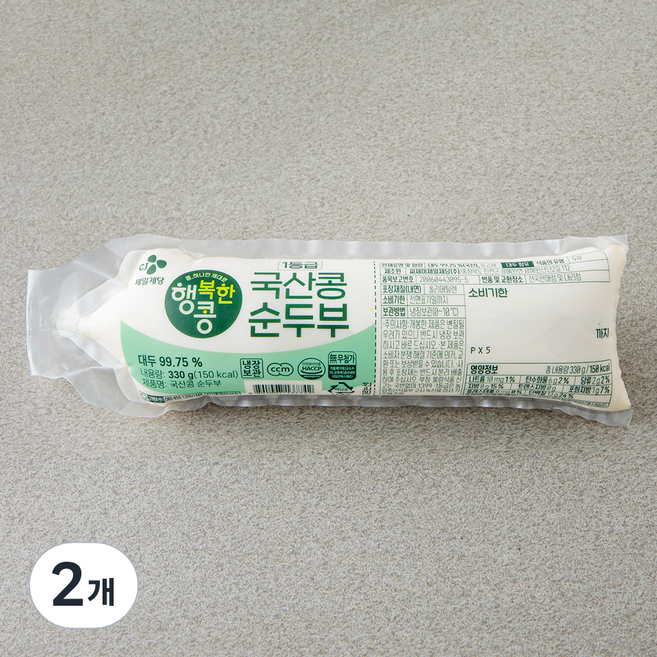 CJ제일제당 국산콩 순두부, 330g, 2개