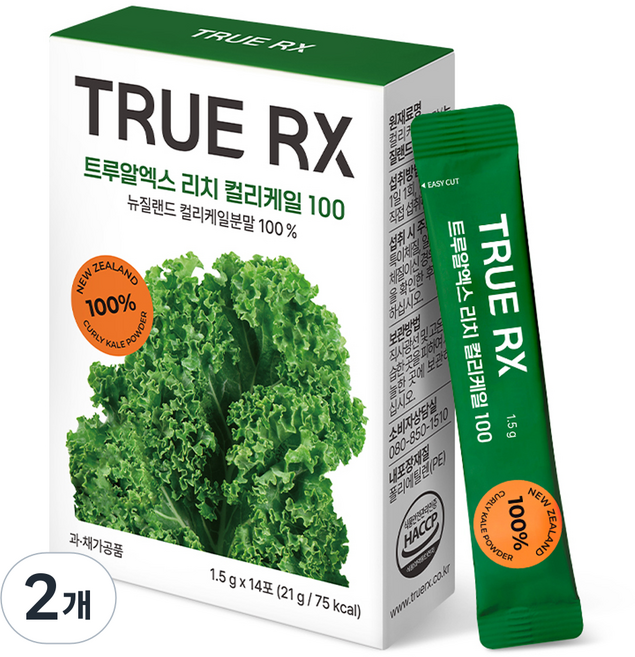 TRUE RX Rich 捲葉羽衣甘藍100 14入, 2個, 21g