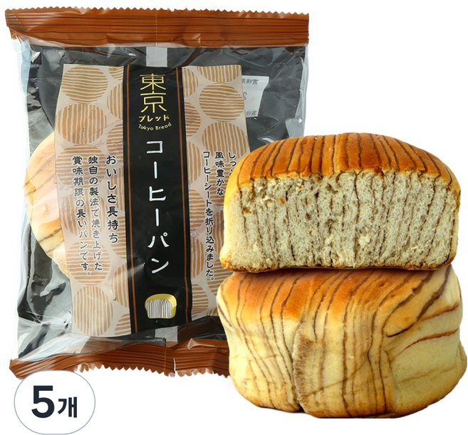 도쿄브레드 커피빵, 5개, 70g