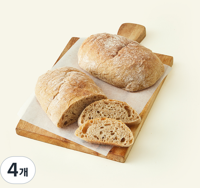 바른식방 통밀 치아바타, 210g, 4개, 2개입