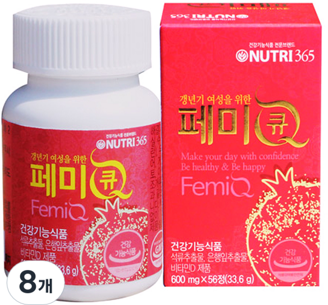 페미큐 갱년기 여성을 위한 영양제, 56정, 8개