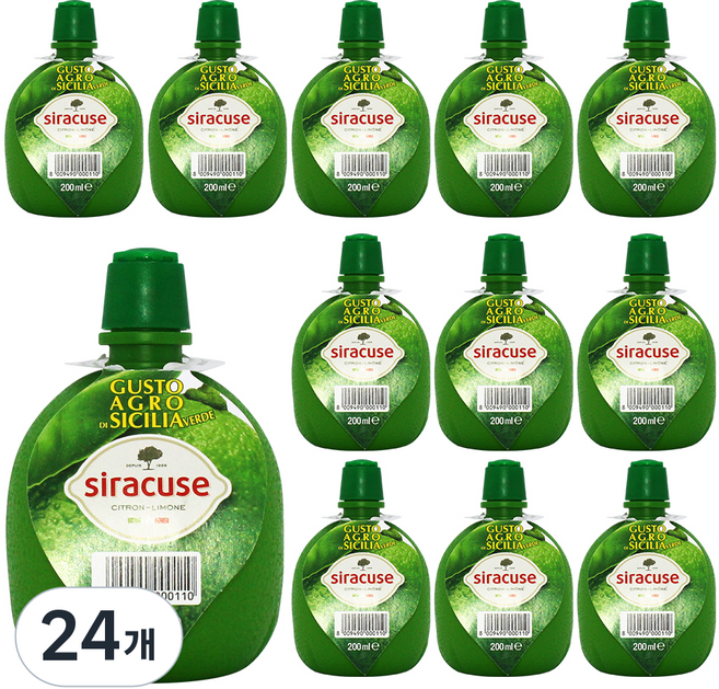 Siracuse 檸檬汁萊姆風味, 200ml, 24個