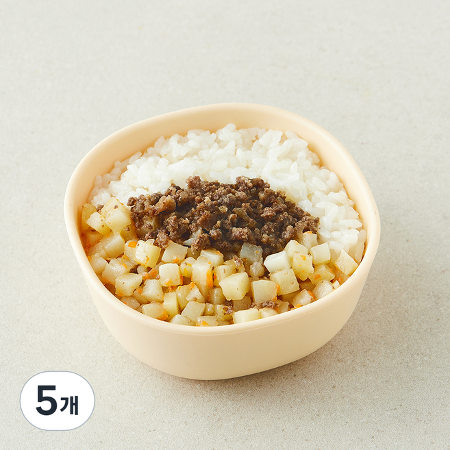 원더스푼 아이들 한우감자 소보로 덮밥, 100g, 5개