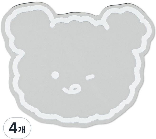 구스페리 동물 미러 톡, 16 하양낼름곰돌이, 4개