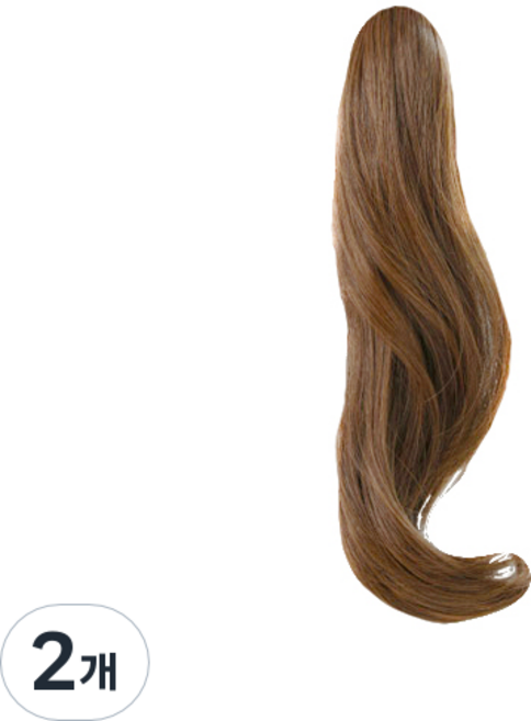 핑크에이지 포니즈테일 롤링 소피 슈프림사 가발, MB1 밀크브라운, 2개