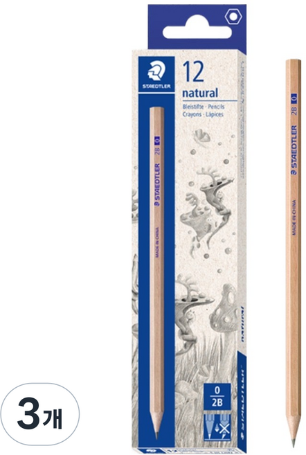 STAEDTLER 施德樓 Natural 鉛筆 130 60N, 36個, 2B