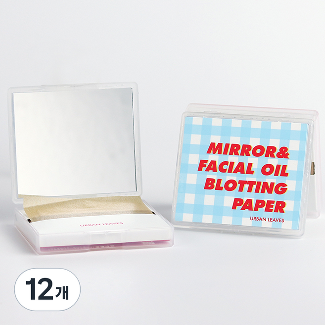 어반리브즈 마 기름종이 거울케이스 본품, 50개입, 12개