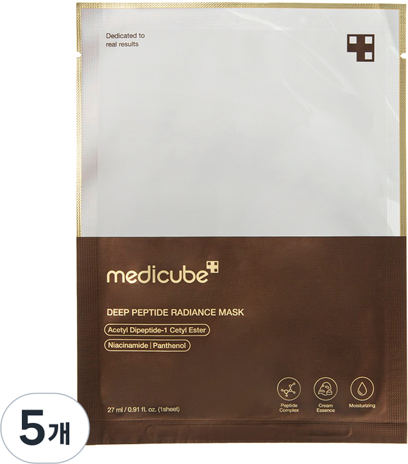 medicube 深層胜肽煥採面膜, 1入, 5個