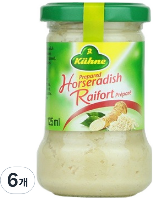 퀴네 홀스래디쉬, 125ml, 6개