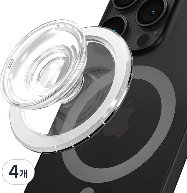 구스페리 맥세이프 스마트톡, 투명, 4개