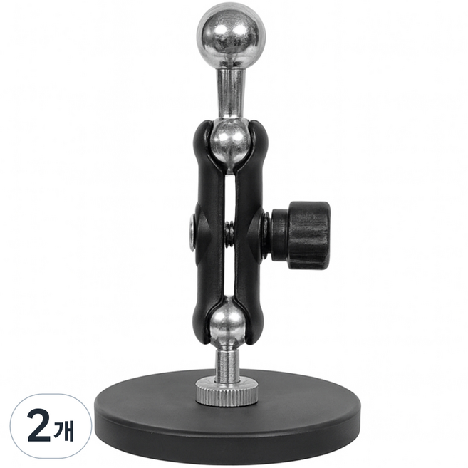 비상 17mm 더블 볼헤드 볼마운트 자석거치대, 2개, VS-17MMDB66