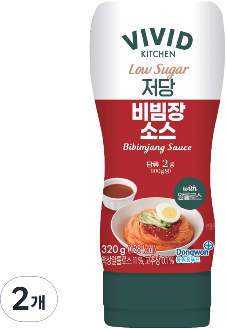 VIVID KITCHEN 低糖韓式拌醬, 320g, 2個
