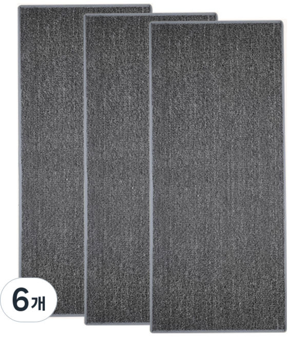 리스펫 고양이 수직 카페트 스크래쳐 벽타냥 소형, 그레이, 6개