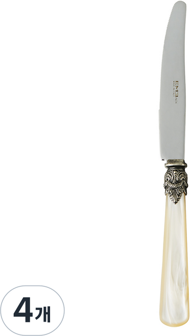 EME 나폴레옹 커트러리 테이블나이프, 펄 아이보리, 4개
