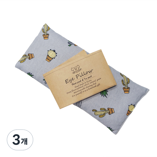팥앤찜 팥 눈 찜질팩 기본 커버없음, 3개